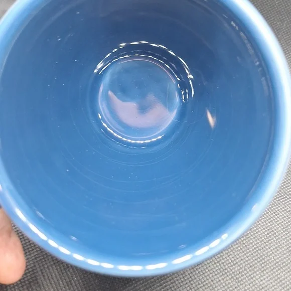 Ocean Blue Nautical Mug with Anchor and Wheel - Picture 4 of 5